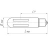 Лампа ДНаТ 2х400-1 Рефлакс/Reflux - Интернет-магазин ламп и светильников для растений в Екатеринбурге, ДНАТ.РФ